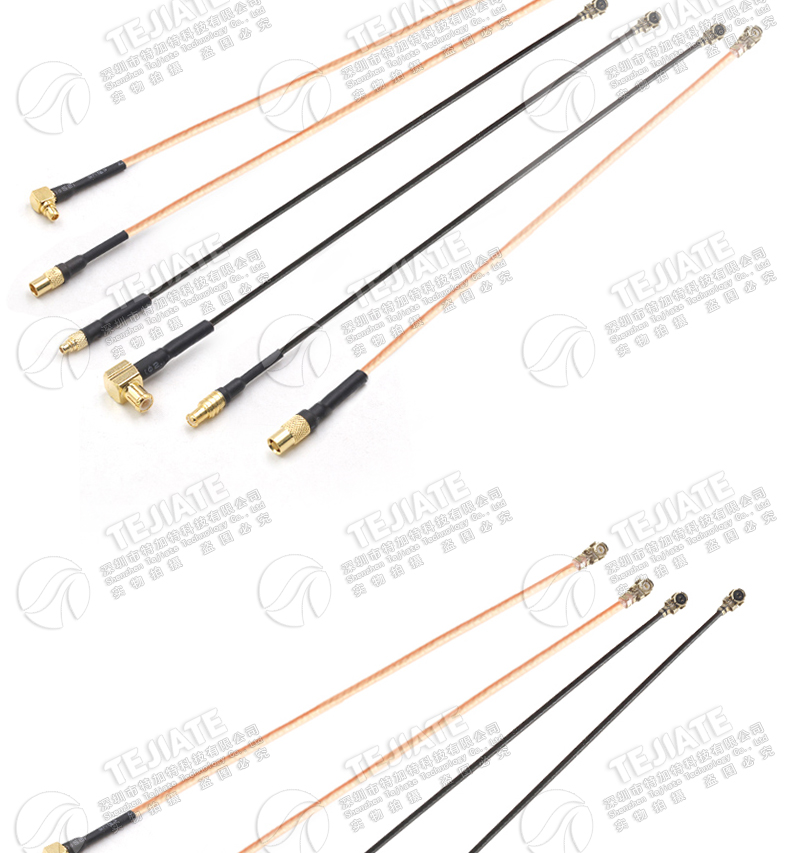 IPEX转MMCX射频转接线UF.L转MCX公母头延长连接线 RG178/1.13馈线