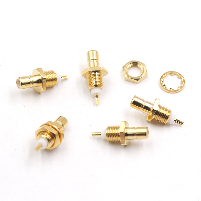 SMB射频连接器 SMB-JY smb公头带螺母固定 机壳面板设计全铜接头 TEJIATE/特加特