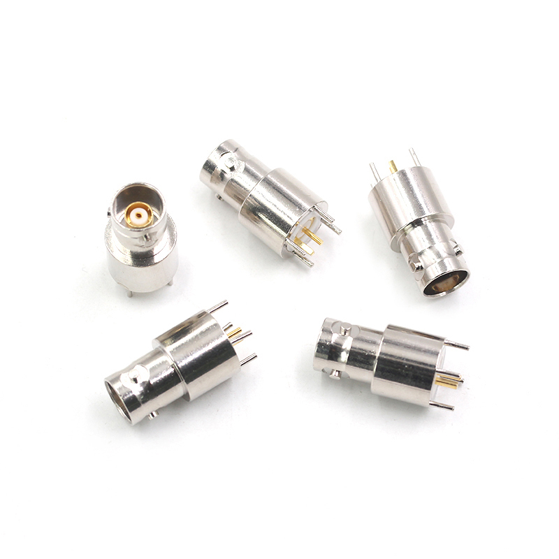 TRB三同轴母座 TRB-KE-KHD射频连接器 PCB焊接固定底座 替代CBJ70 TEJIATE/特加特