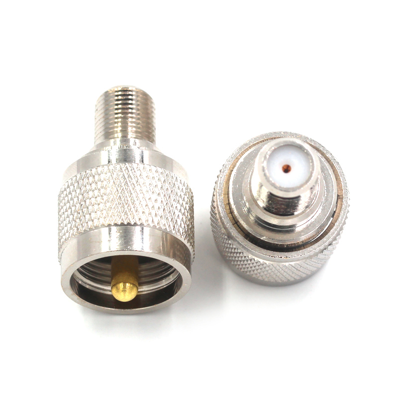 特加特 射频转接头 UHF/F-JK M公头转F母头英制 双通头同轴连接器 TEJIATE/特加特