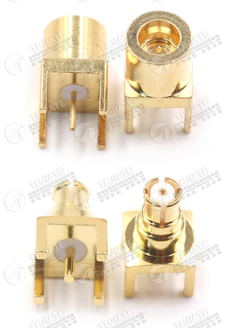 SMP-KE/KWHD射频连接器 SMP-JWE/JHD SMP-JE smp四脚焊接PCB座子