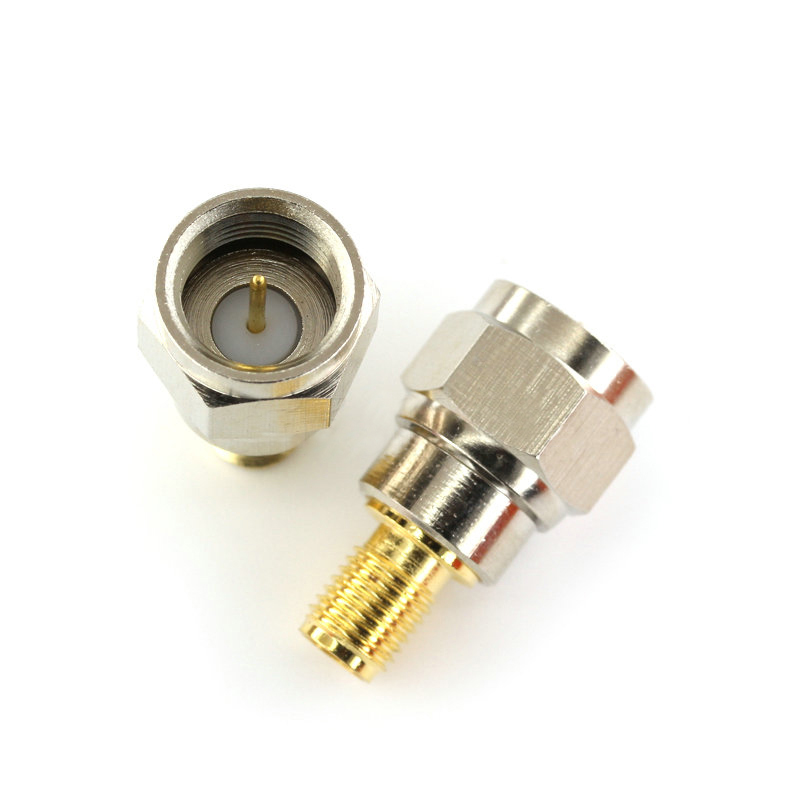 特加特 射频转接头 SMA/F-KJ SMA母头外螺内孔转F英制公头连接器 TEJIATE/特加特