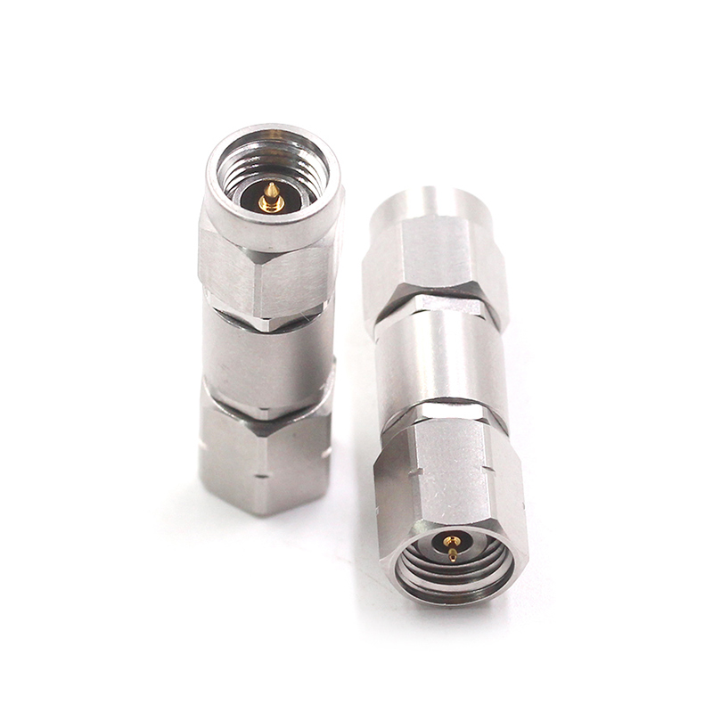 毫米波转接器 3.5/2.4-JJG不锈钢双通头3.5MM公转2.4MM公DC-26.5G TEJIATE/特加特