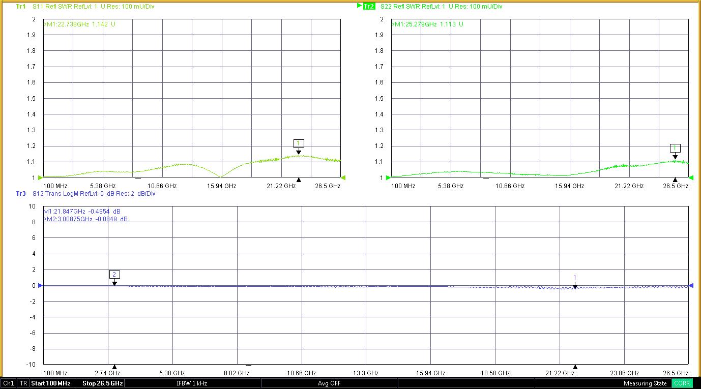 毫米波转接器 SMA/3.5-KJG不锈钢测试头 SMA母转3.5MM公 DC-26.5G