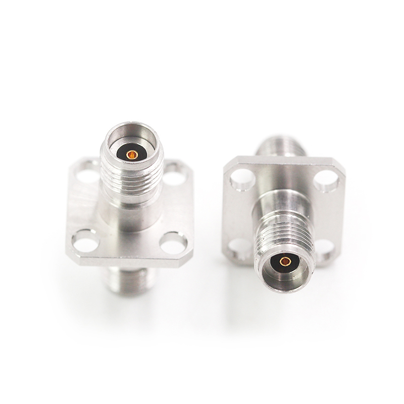 毫米波转接器 2.92-KFKG低驻波2.92MM母转母 四孔法兰固定 DC-40G TEJIATE/特加特