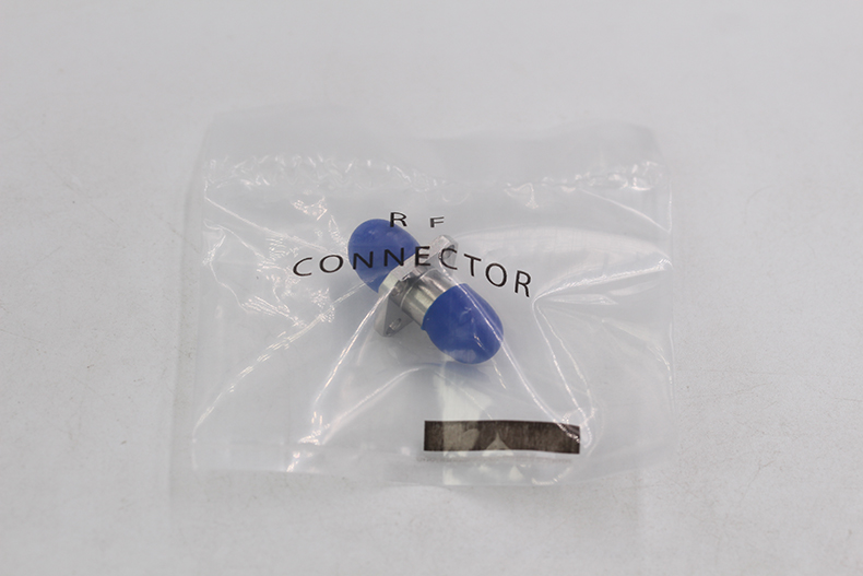 毫米波转接器 2.4-KFKG不锈钢 2.4MM母转母 四孔法兰固定 DC-50G