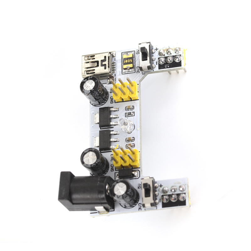 面包板电源模块2路面包板模块兼容5V/3.3V直流稳压模块电源模块 TEJIATE/特加特