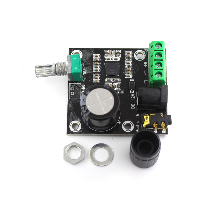 PAM8610 双声道12V高清功放板 纯数字功放 15W*2 大功率功放模块 TEJIATE/特加特