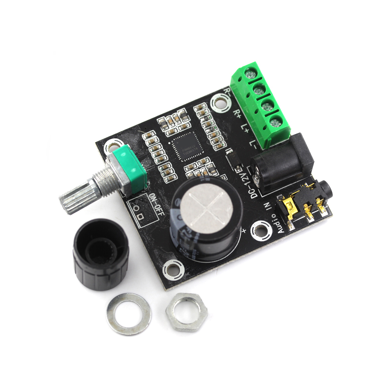 PAM8610 双声道12V高清功放板 纯数字功放 15W*2 大功率功放模块 TEJIATE/特加特