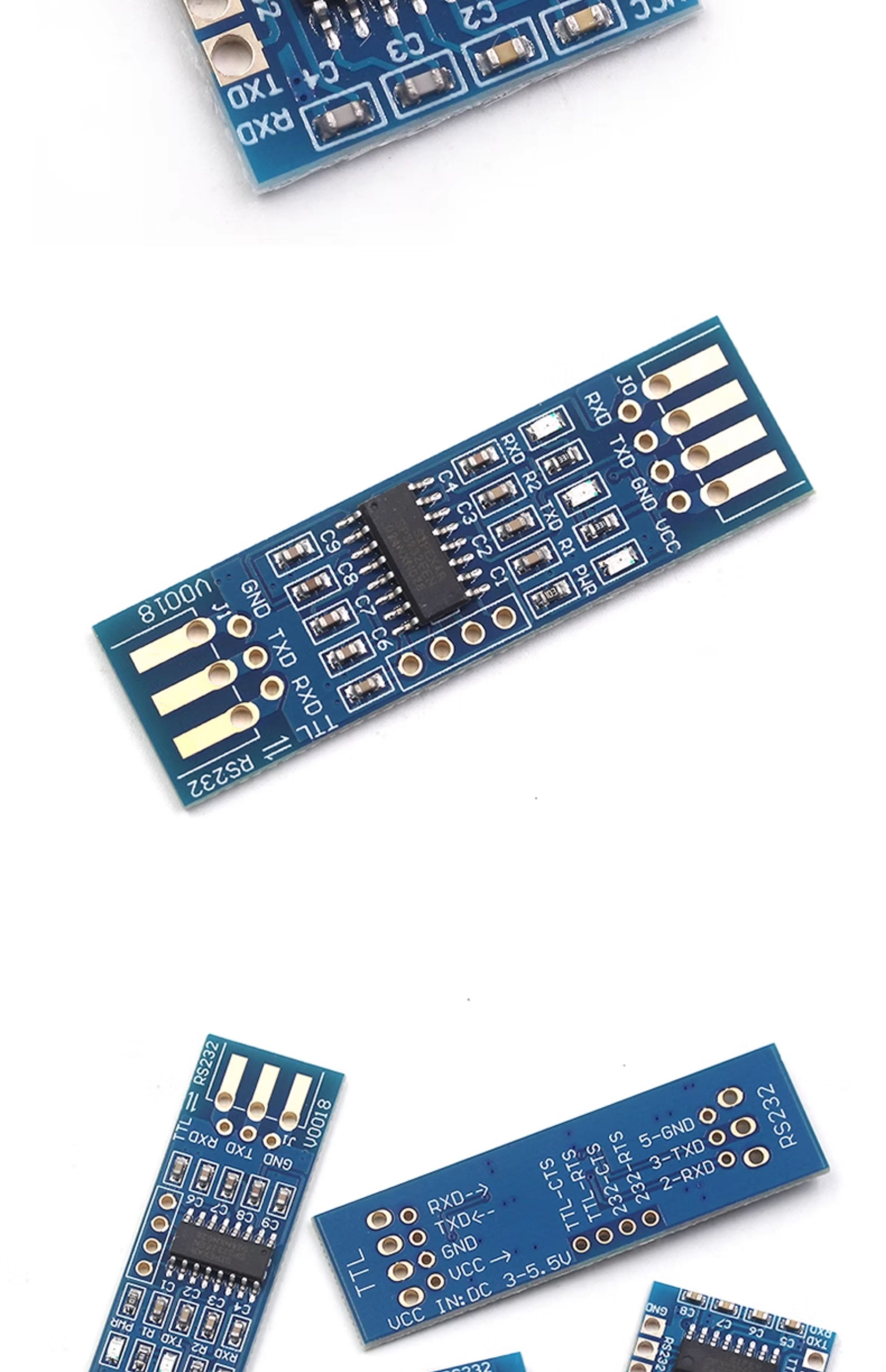 RS232 SP3232 TTL转RS232模块 RS232转TTL 刷机线沉金板串口模块