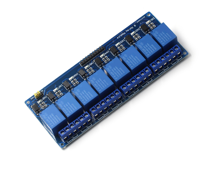 12348路5v12v24v继电器模块带光耦隔离 低电平 3.3v5v12v控制信号