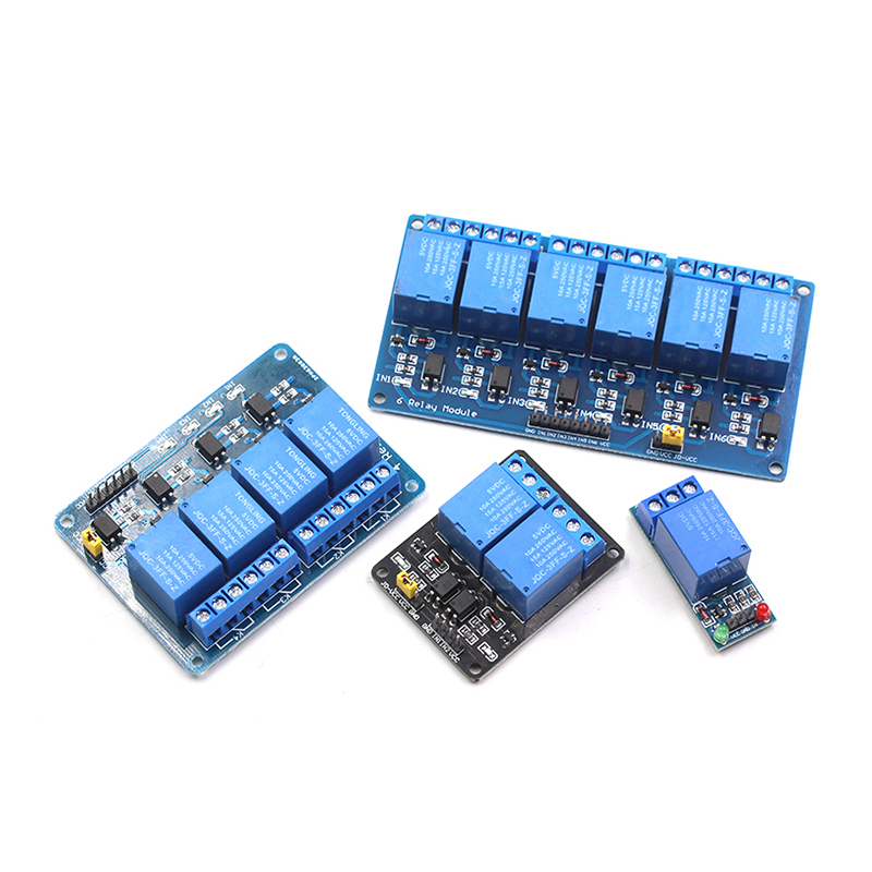 12348路5v12v24v继电器模块带光耦隔离 低电平 3.3v5v12v控制信号 TEJIATE/特加特