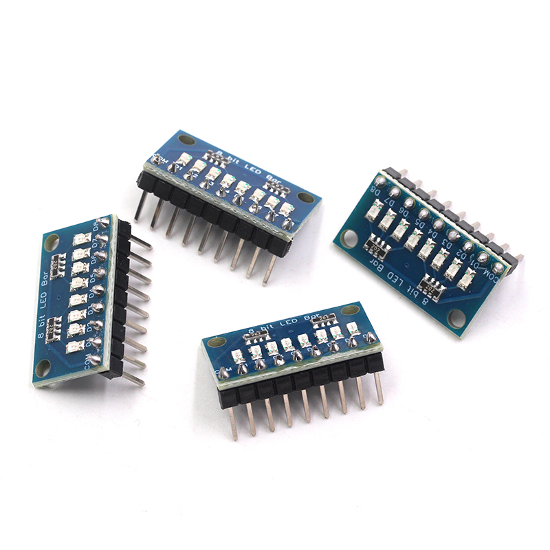 3.3V/5V 8位蓝色/红色 共阳极/共阴极 LED指示灯模块 diy LED灯条 TEJIATE/特加特