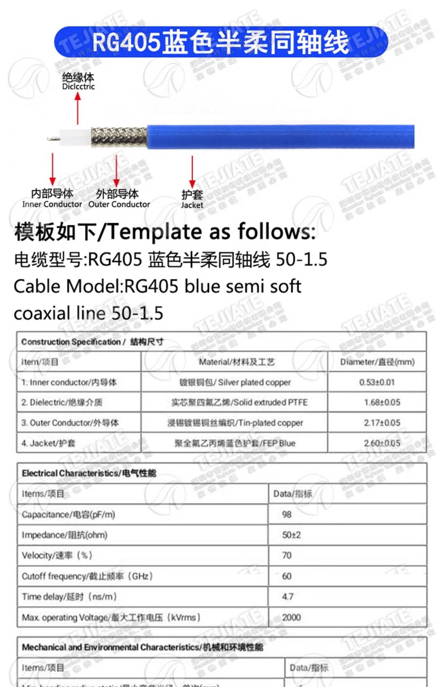 086/RG405半柔连接线 BNC-JJ/SMA-JK BNC/SMA-JW BNC公转SMA公/母