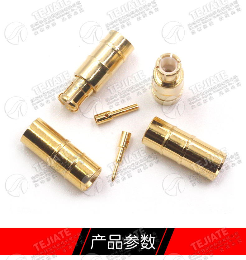 MCX-JB3 射频接线头MCX-KB3 焊接50-3半钢半柔电缆 配RG402/141线