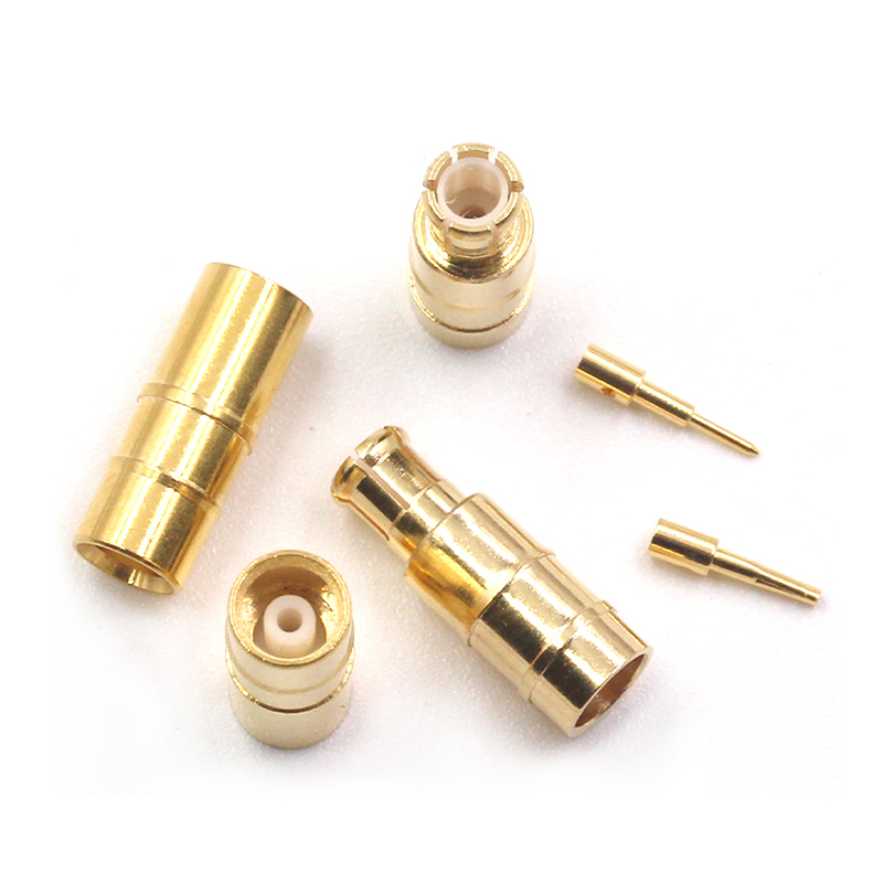 MCX-JB3 射频接线头MCX-KB3 焊接50-3半钢半柔电缆 配RG402/141线 TEJIATE/特加特