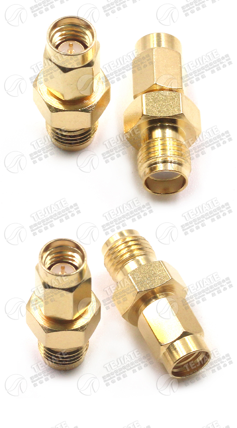 特加特 射频转接头 SMA/SSMA-KJ SMA外螺内孔转SSMA内螺内针 0-6G