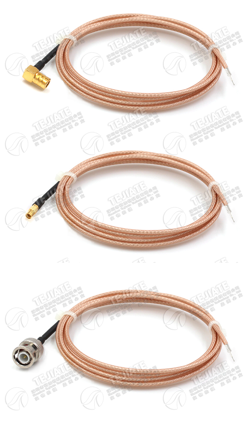 RG178单头焊接跳线 SMA SMB MCX MMCX BNC TNC N型射频改装延长线