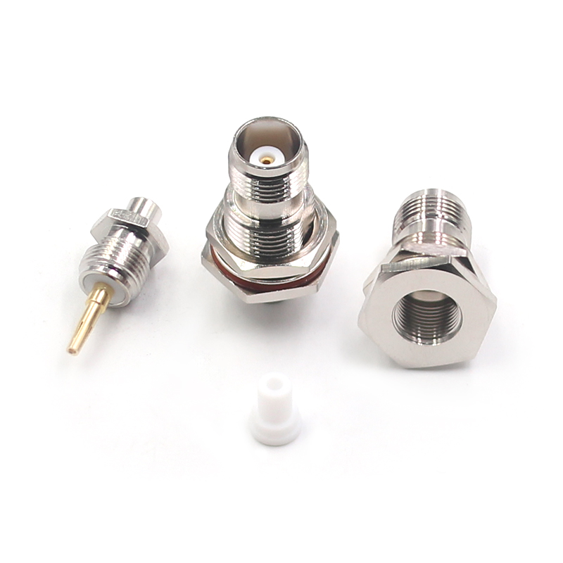 TNC-KYB3 TNC接线六角母头 穿墙螺母固定 141/RG402半柔半刚线缆 