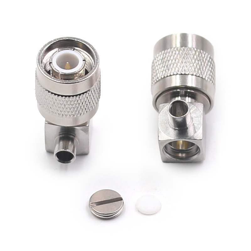 射频连接器 TNC-JWB3 TNC接线弯公 匹配141/RG402半柔半刚线缆 