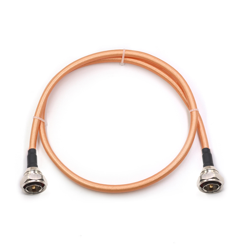 L29/DIN-JJ射频大功率电缆L29公转公连接线 RG393电缆DIN公头7/16 