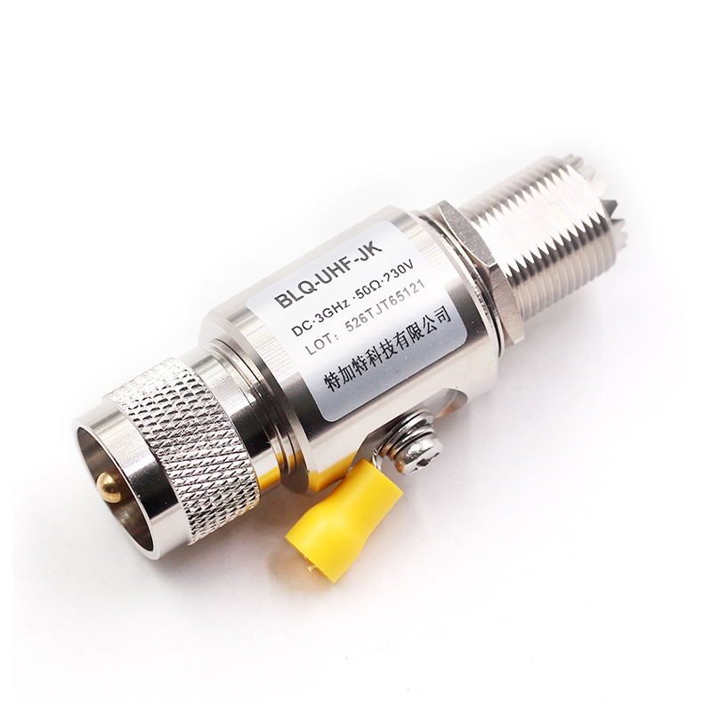 UHF-JK-3G-BLQ SL16公转母穿墙避雷器 UHF天馈电涌防雷器DC-3GHz 
