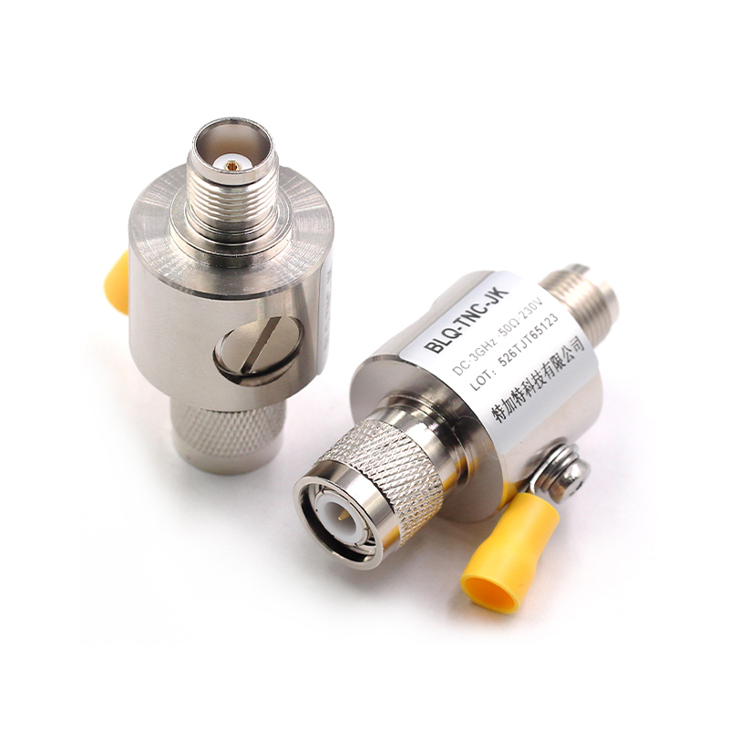 TNC-JK-3G-BLQ GPS天馈电涌防雷器 TNC避雷器 浪涌保护器 DC-3GHz 
