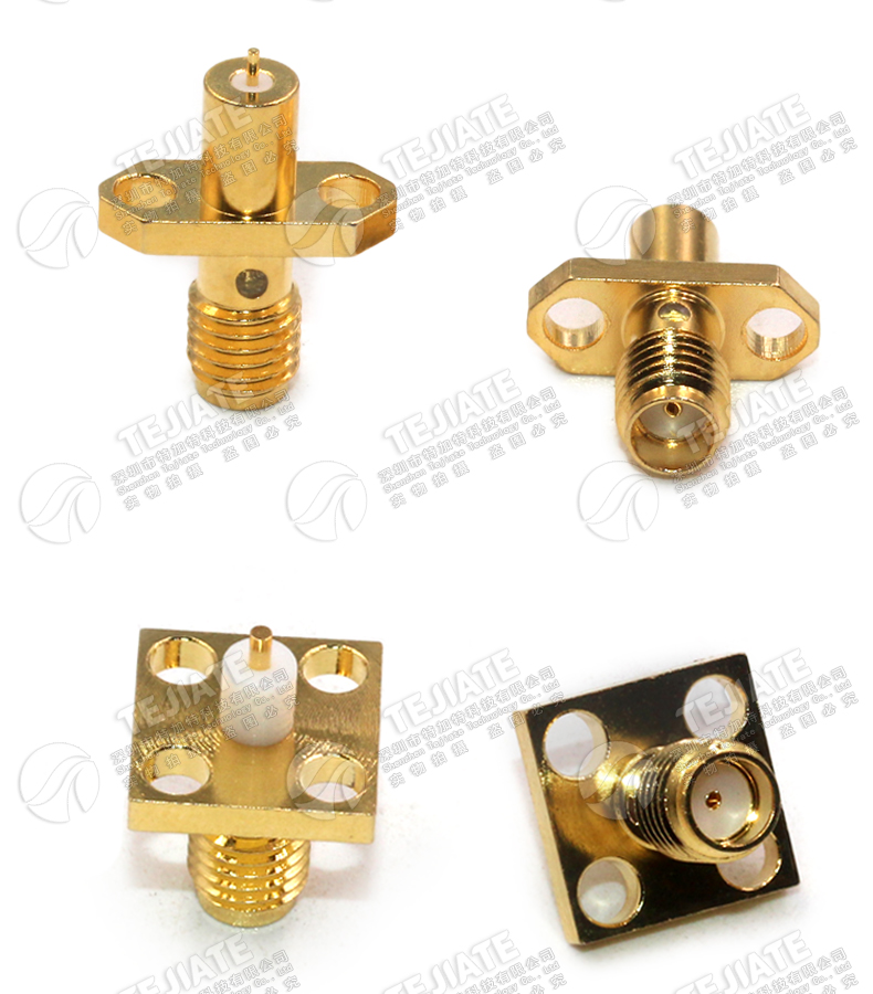 SSMA-KFD SSMA-KFD3/5A高频母头小法兰穿墙 SSMA-KF母头面板插座