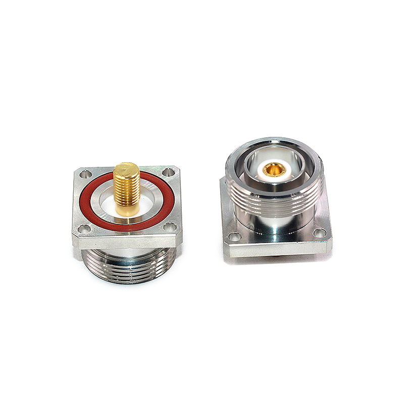 L29-KFD-M8 DIN型母头外牙M8螺纹大功率方板固定式射频电源连接器 