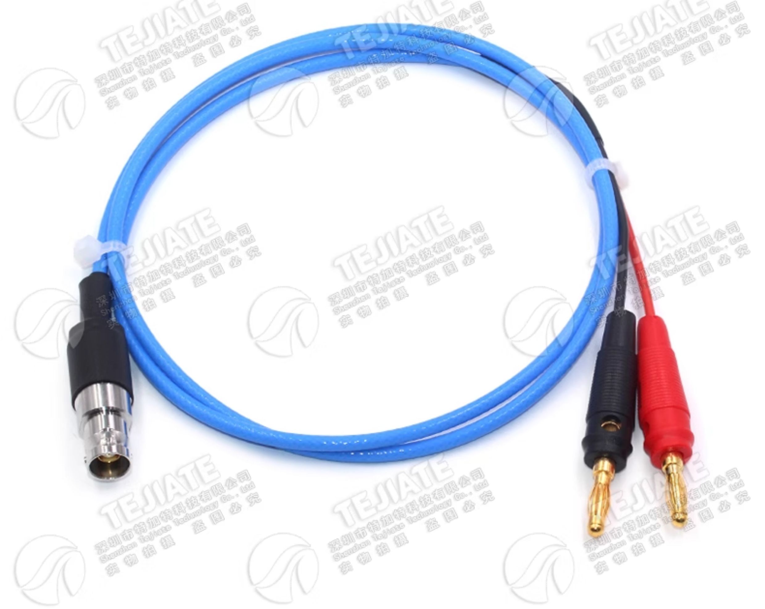 TRB转4MM香蕉插头信号线 TRB/香蕉头 三同轴BNC接数字源表测试线