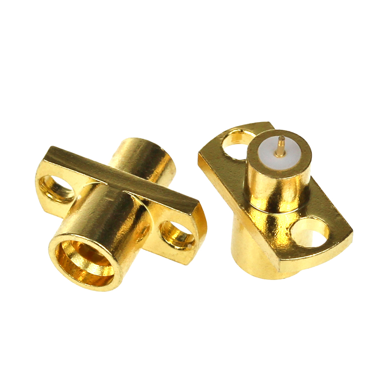 SMP-JFD SMP微带式连接器 SMP-JF 两孔法兰固定穿板盲插接插件 