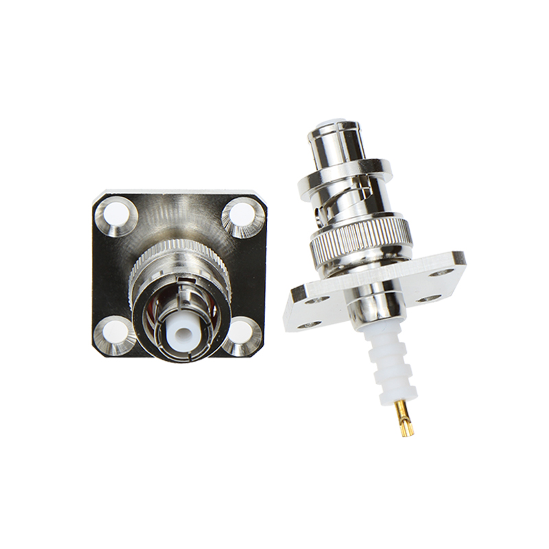 SHV-KFD SHV5000V-KF连接器4孔法兰机箱固定高压母头 SHV5000V 