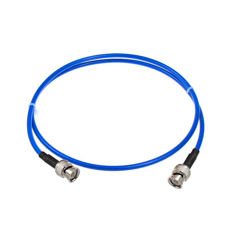 RG142-PUR蓝色柔性双层镀银同轴射频线 BNC-JJ BNC-JW BNC公转公 